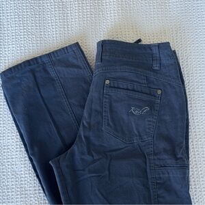 Kuhl “Kanvas” canvas outdoor hiking pants straight leg navy